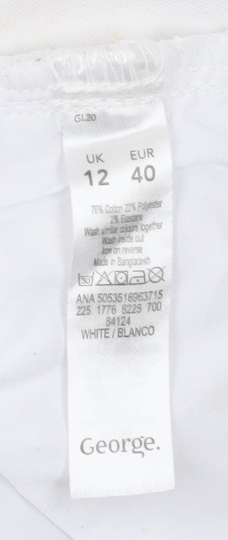 George Women's White Jeans, Size 12