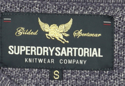 Womens UK Size S Superdry Grey Pullover Jumper