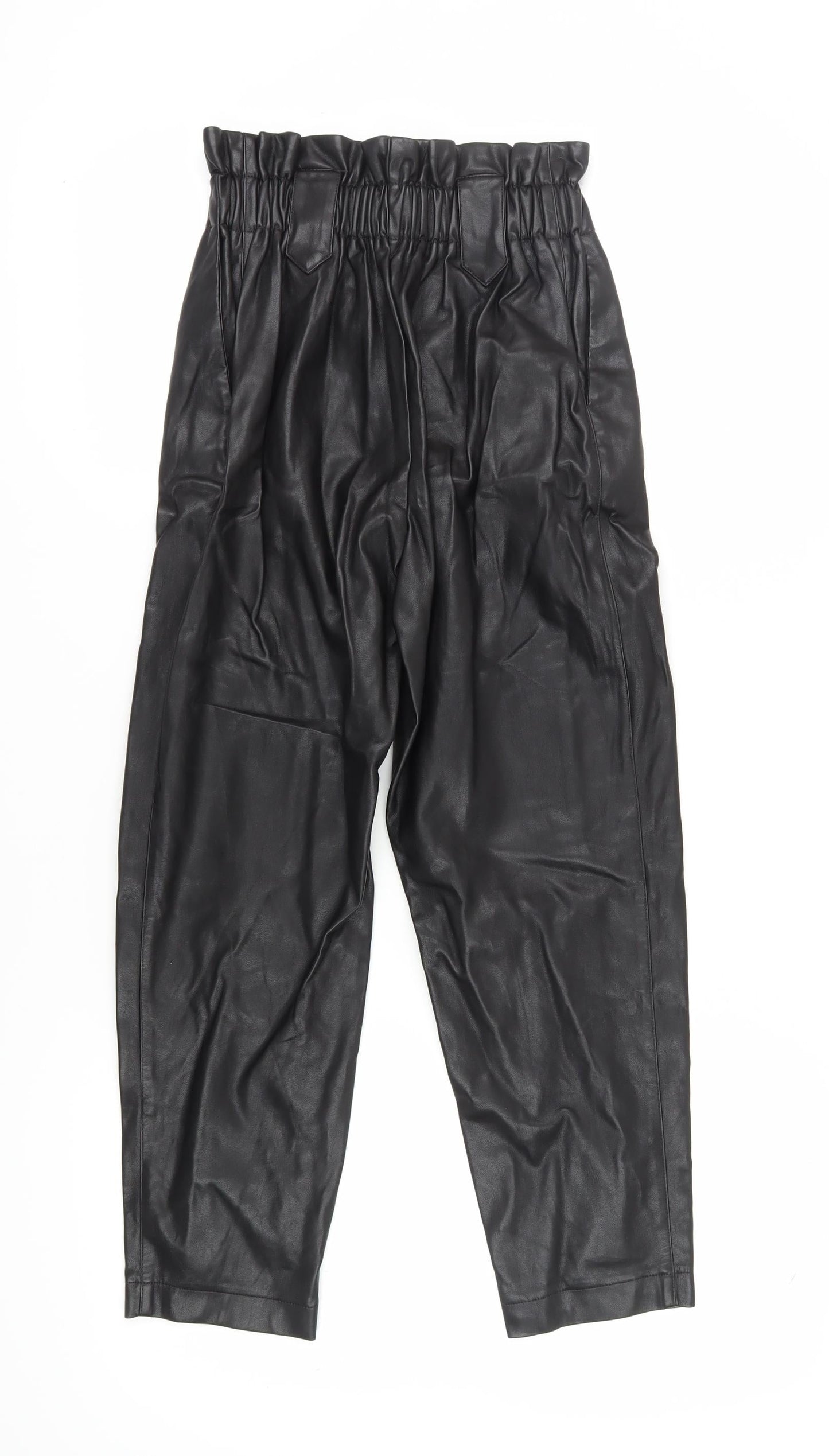 River Island Women's Black High Rise Trousers - Size 8R