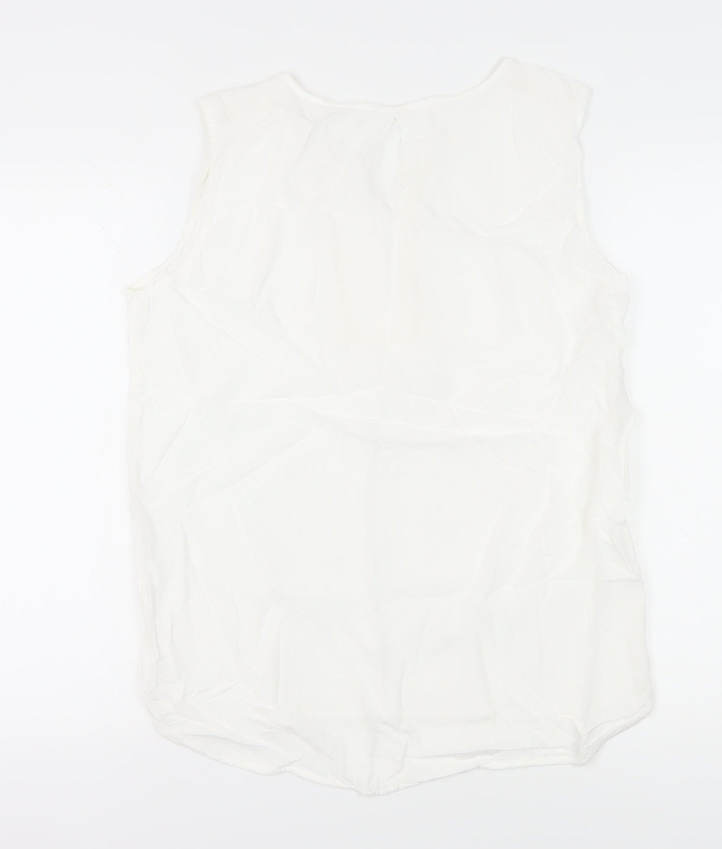 Womens UK Size 12 YAYA White Basic Blouse