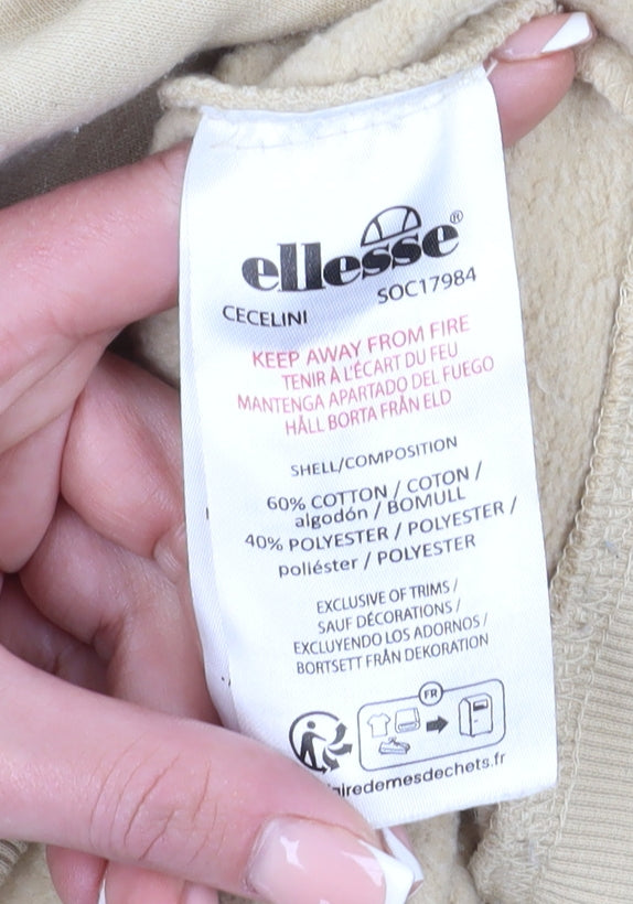 Ellesse Beige Unisex Hoodie XL - Casual Style & Comfort