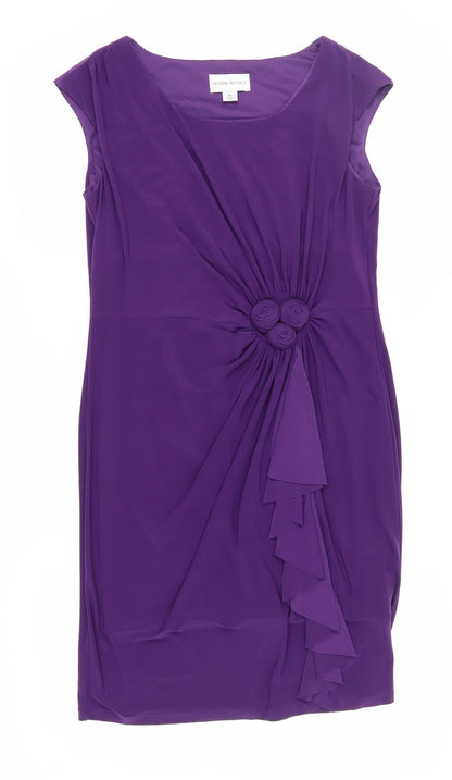 Ronni Nicole Women's Purple Sheath Dress Size 14