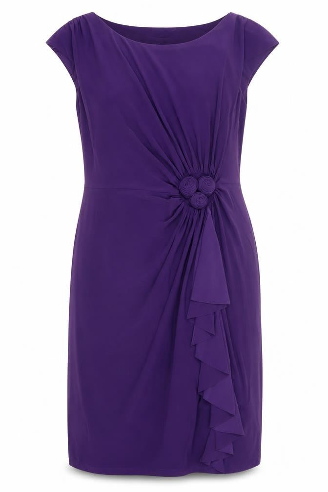 Ronni Nicole Women's Purple Sheath Dress Size 14