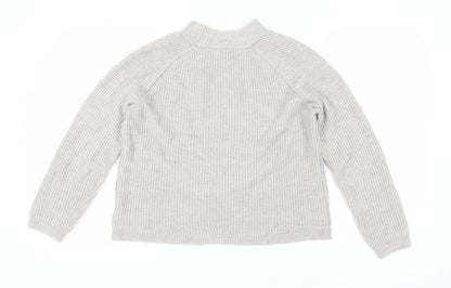 Womens UK Size M Only Beige Pullover Jumper