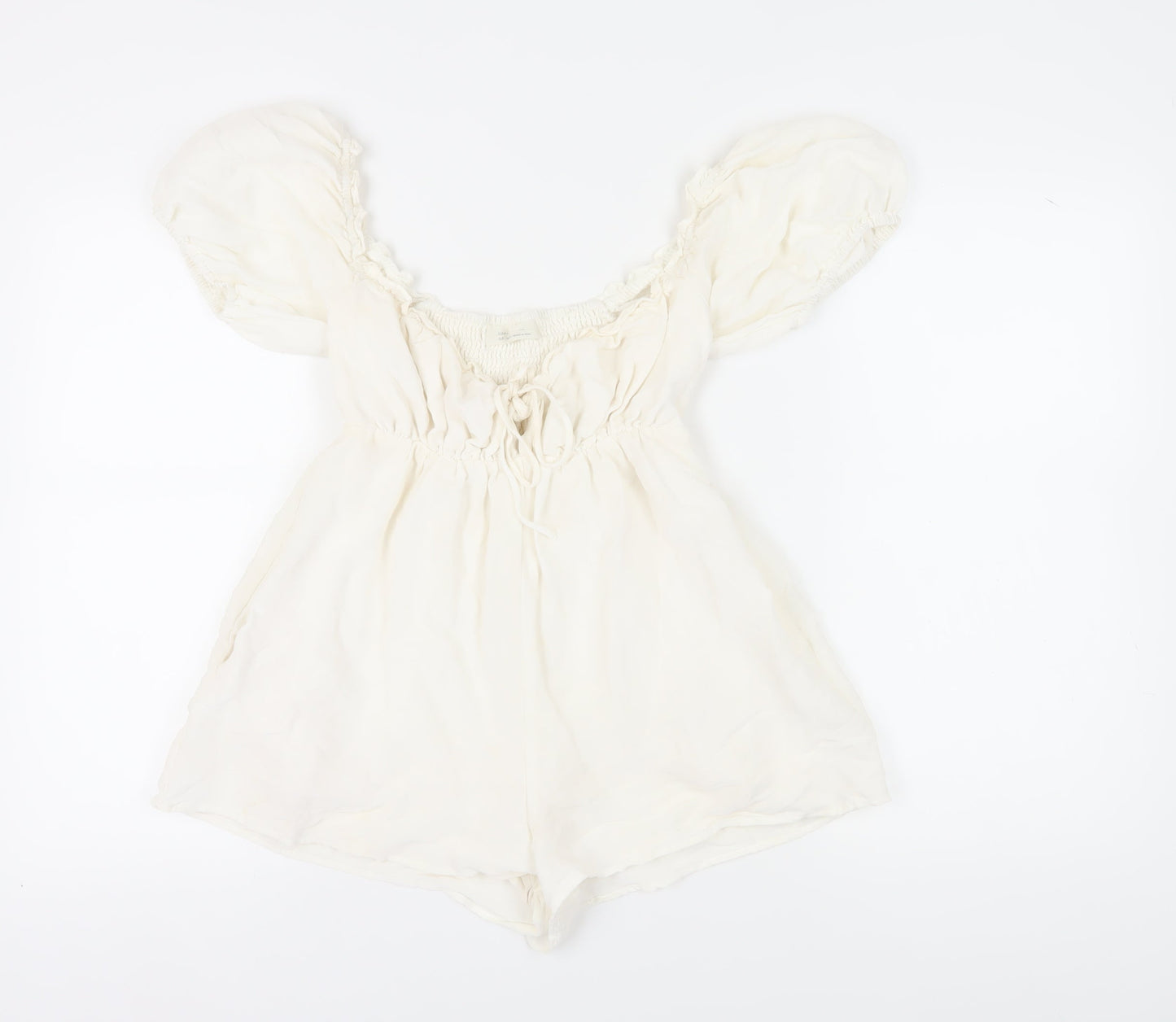 Urban Outfitters Women's Ivory S Playsuit Off the Shoulder