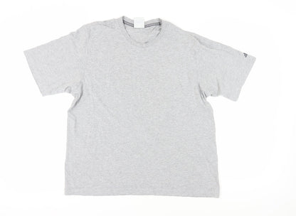 Adidas Men's Grey XL Short Sleeve Crew Neck T-Shirt