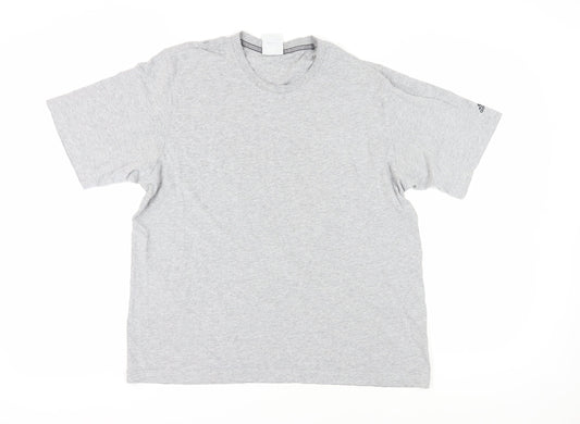 Adidas Men's Grey XL Short Sleeve Crew Neck T-Shirt