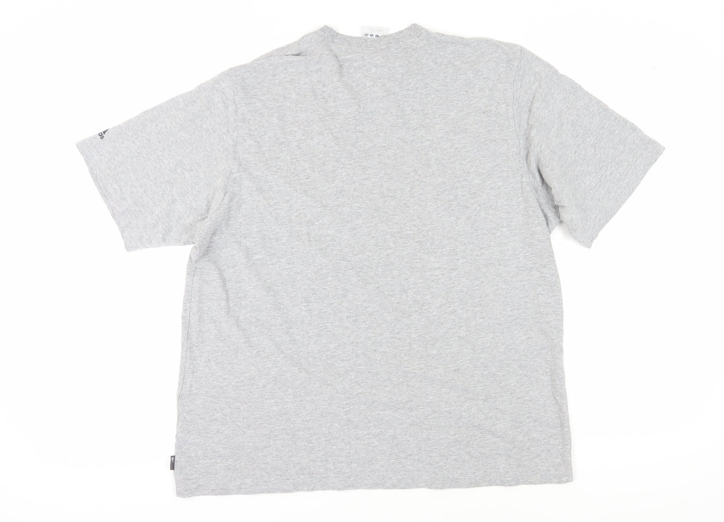 Adidas Men's Grey XL Short Sleeve Crew Neck T-Shirt