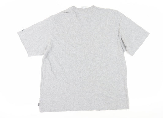 Adidas Men's Grey XL Short Sleeve Crew Neck T-Shirt
