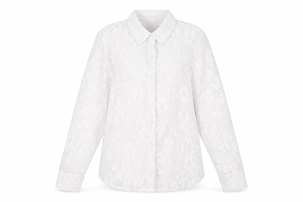 Womens UK Size 16 Damart White  Button-Up