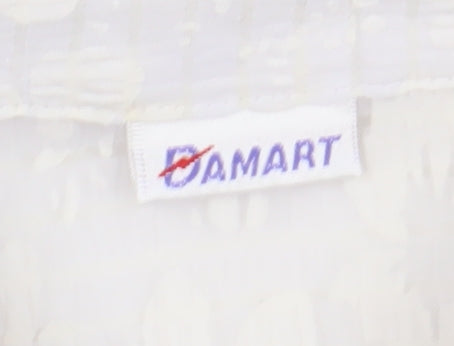Womens UK Size 16 Damart White  Button-Up