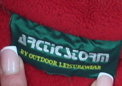 Arctic Storm Women's Red Fleece Jacket Size M