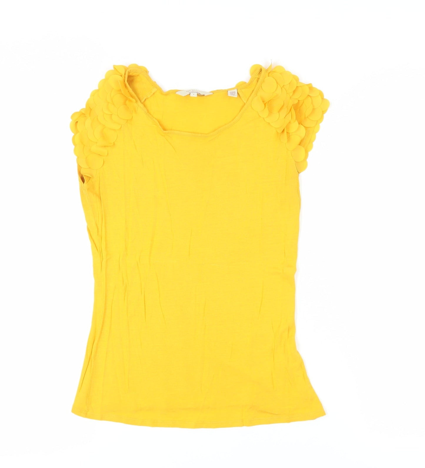 Womens UK Size XS Ted Baker Yellow  Blouse