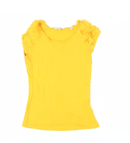 Womens UK Size XS Ted Baker Yellow  Blouse