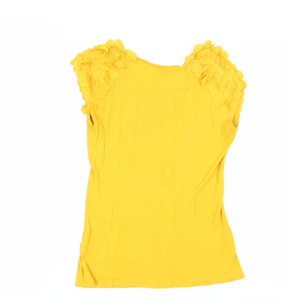 Womens UK Size XS Ted Baker Yellow  Blouse