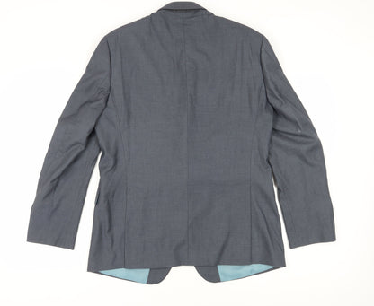 Mens UK Size 42 Moss Regular Grey Suit Jacket