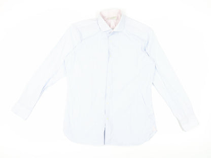 Ted Baker Men's Blue Regular Fit Dress Shirt