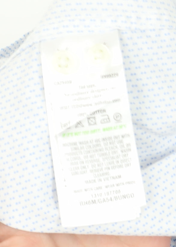 Ted Baker Men's Blue Regular Fit Dress Shirt