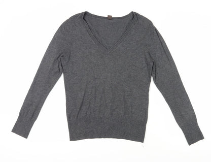 Selection by S.Oliver Grey V-Neck Pullover, Women, Size 12