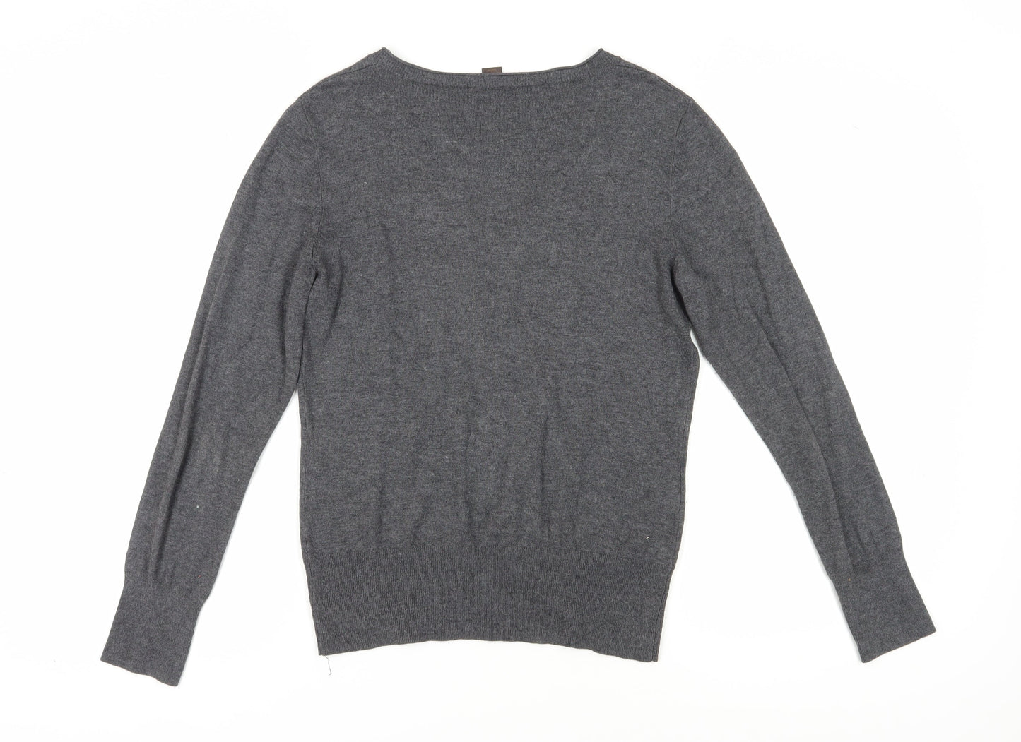 Selection by S.Oliver Grey V-Neck Pullover, Women, Size 12