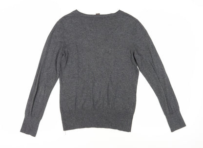 Selection by S.Oliver Grey V-Neck Pullover, Women, Size 12