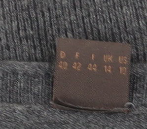 Selection by S.Oliver Grey V-Neck Pullover, Women, Size 12