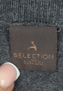 Selection by S.Oliver Grey V-Neck Pullover, Women, Size 12