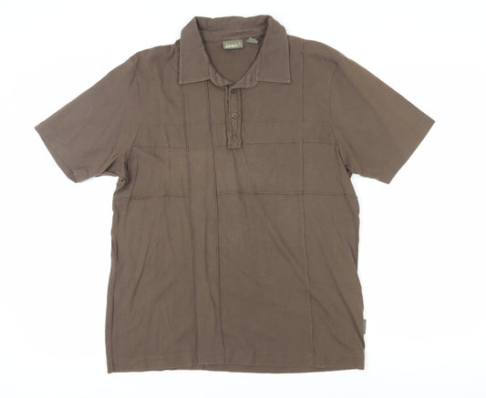 Ted Baker Men’s Brown Polo Shirt Size 5 Short Sleeve