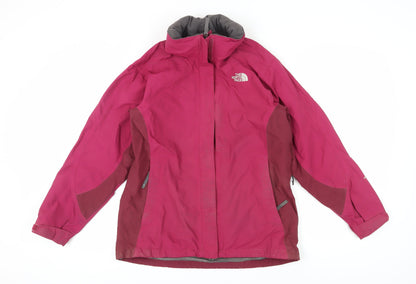 Womens UK Size M The North Face Red 3-in-1 Jacket