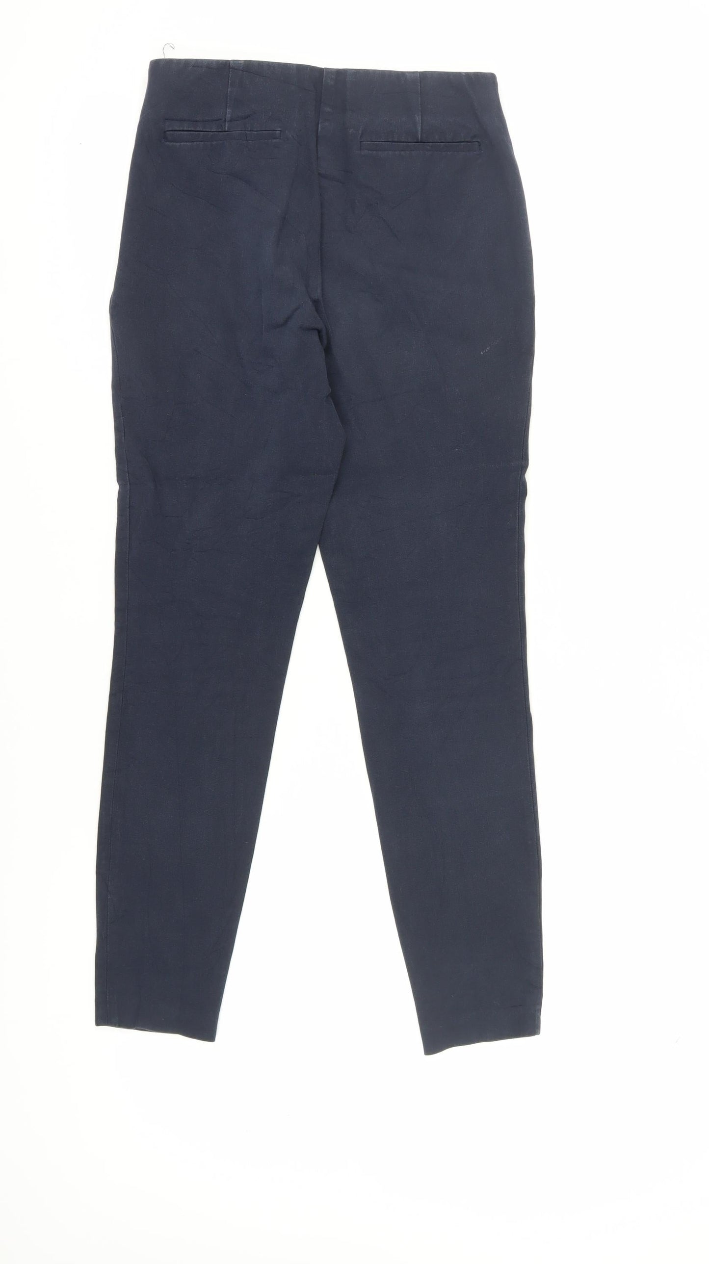 Womens UK Size 10 Laura Ashley Regular Fit Skinny Blue Trousers