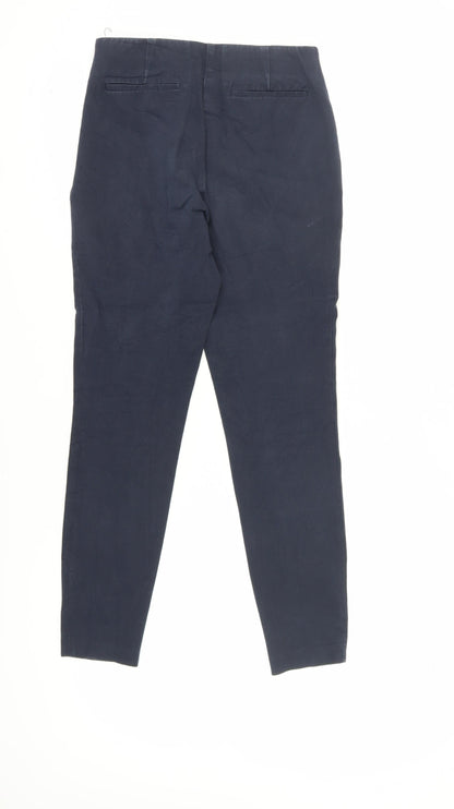 Womens UK Size 10 Laura Ashley Regular Fit Skinny Blue Trousers