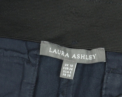 Womens UK Size 10 Laura Ashley Regular Fit Skinny Blue Trousers