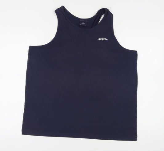 Umbro Men's Blue XL Tank Top for Gym & Training