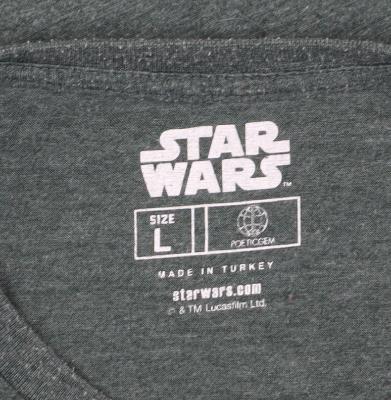 Star Wars Men’s Green L Christmas Darth Vader T-Shirt