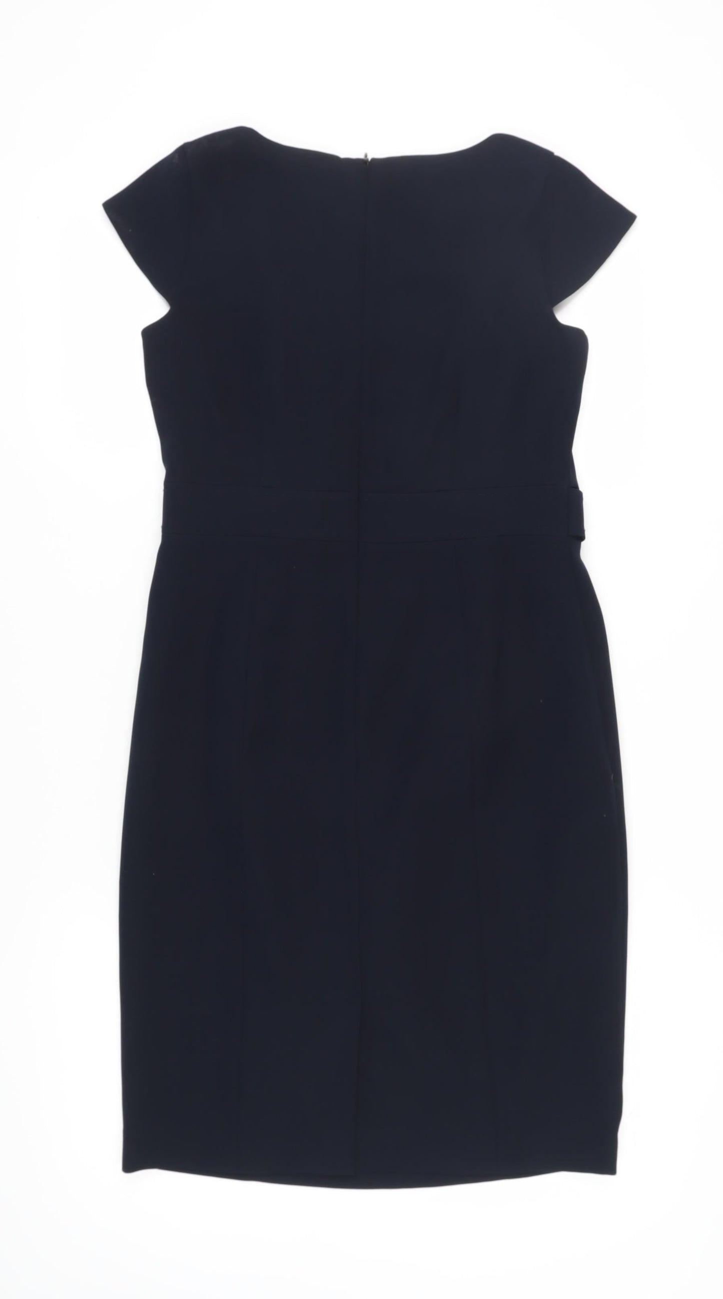 Linea Women's Black Sheath Dress, Size 12, Classic Style