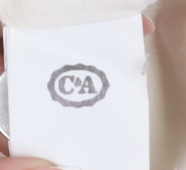 C&A Ivory Retro Sports Waterproof Jacket, Unisex, Size 18