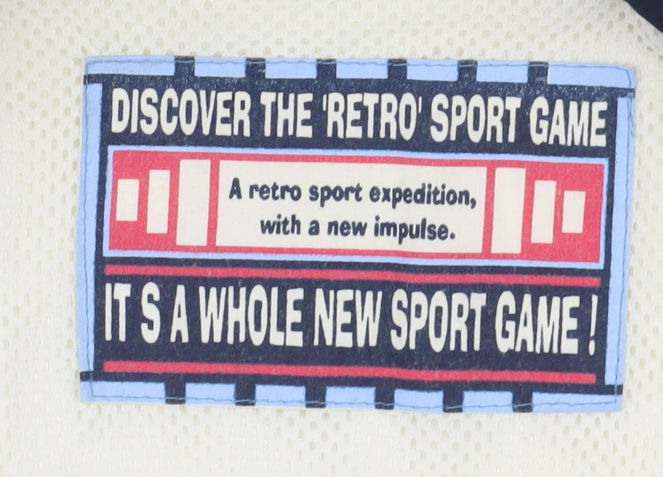 C&A Ivory Retro Sports Waterproof Jacket, Unisex, Size 18