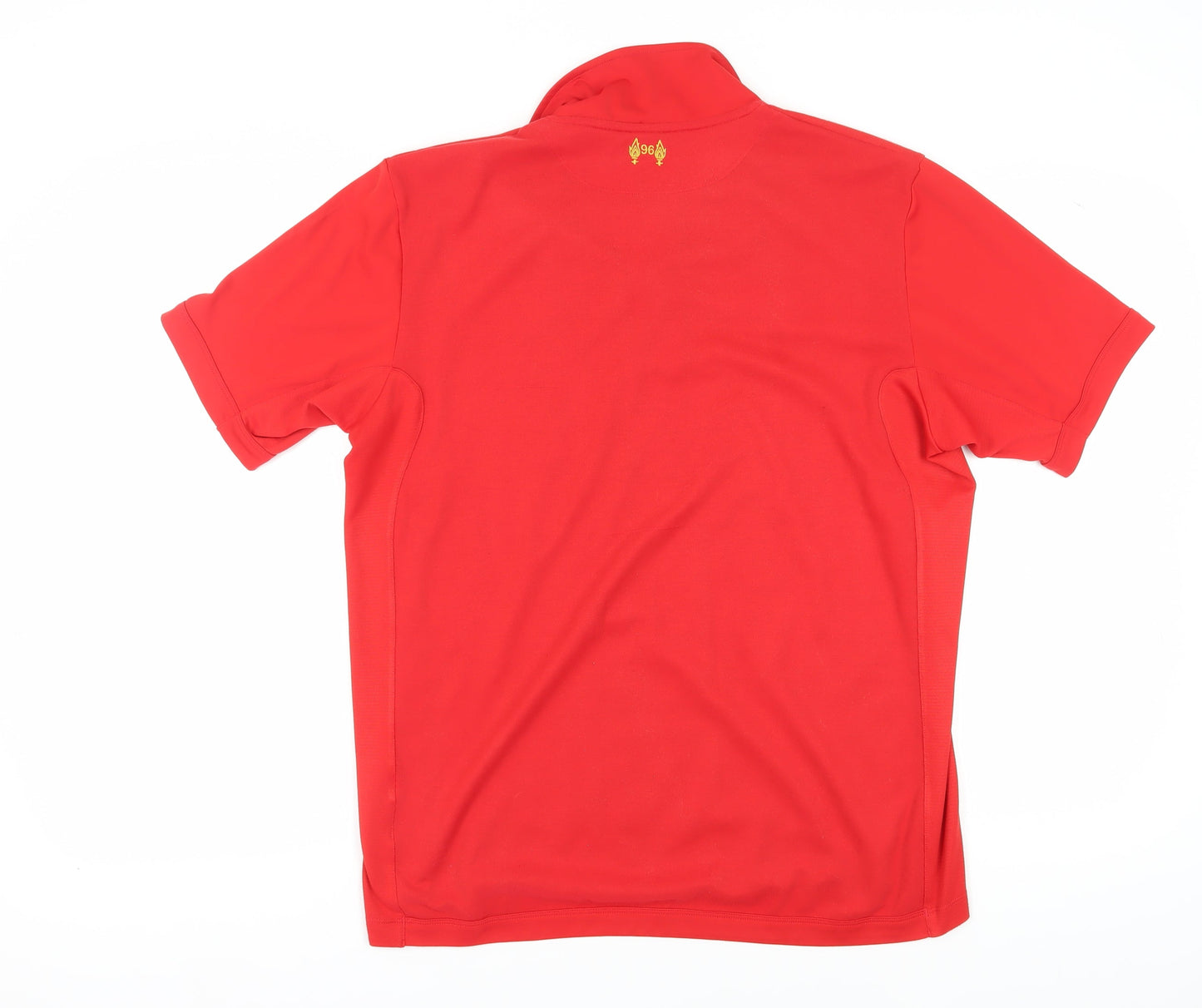 Warrior Men's Red Sports T-Shirt, Size L, Collared