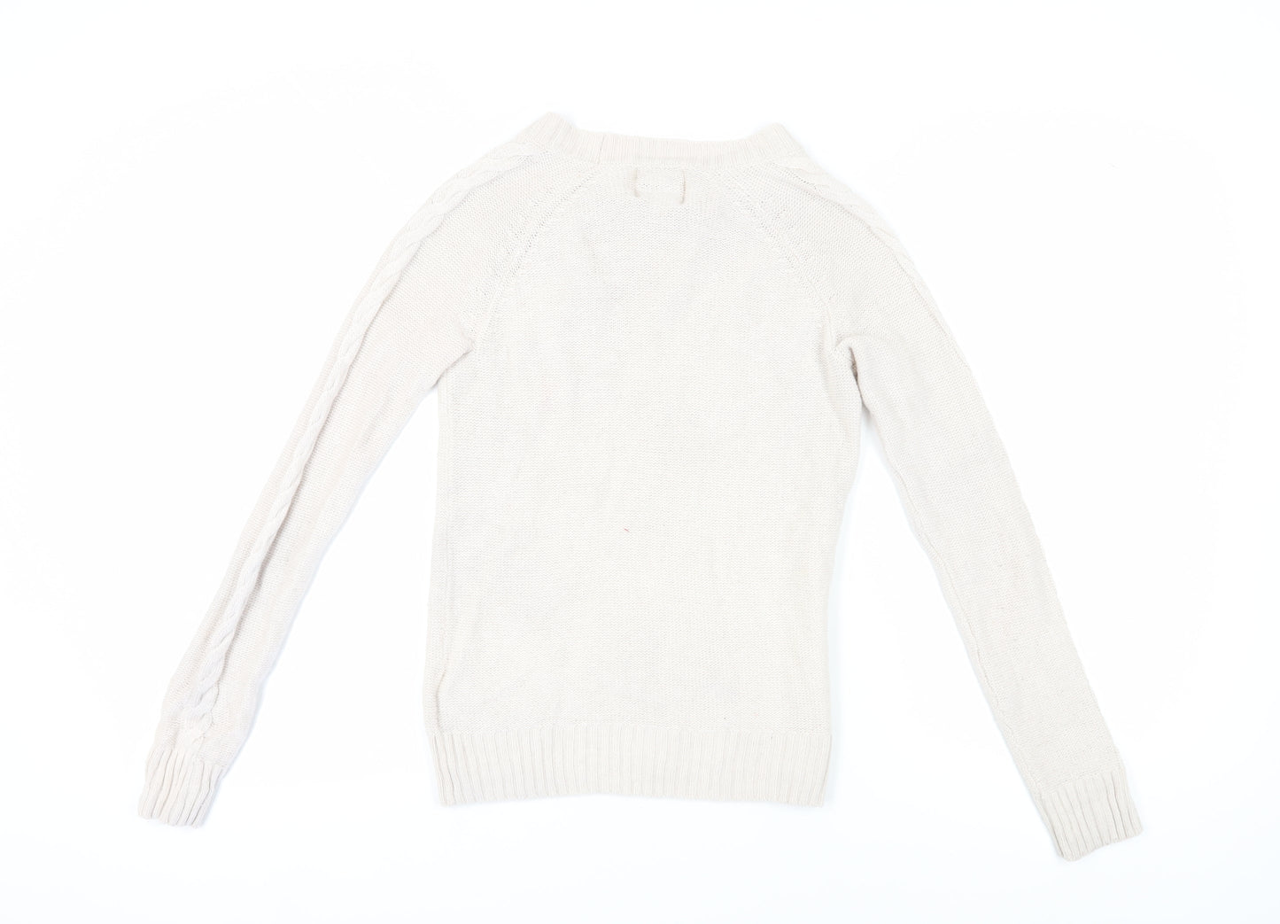 Aphorism Women's White Pullover Jumper Size S