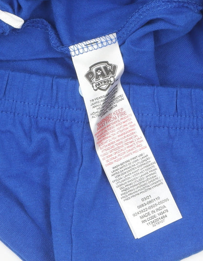 PAW Patrol Boys Blue Pyjama Pants 7-8 Years - Cartoon Print