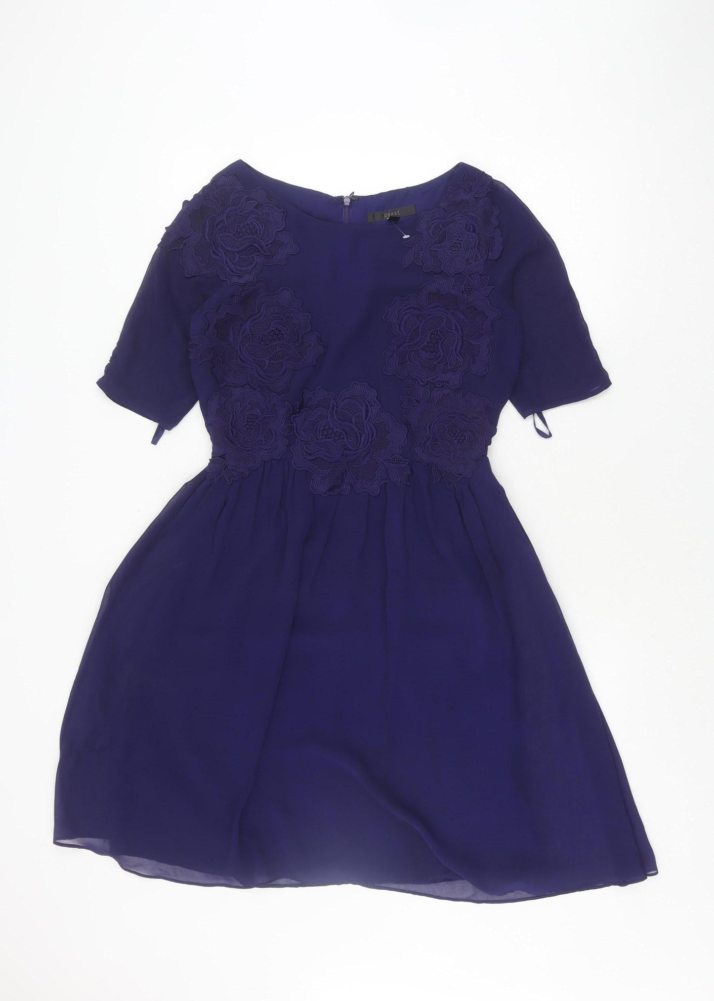 Coast Women's Blue A-Line Dress, Size 8, Party/Cocktail