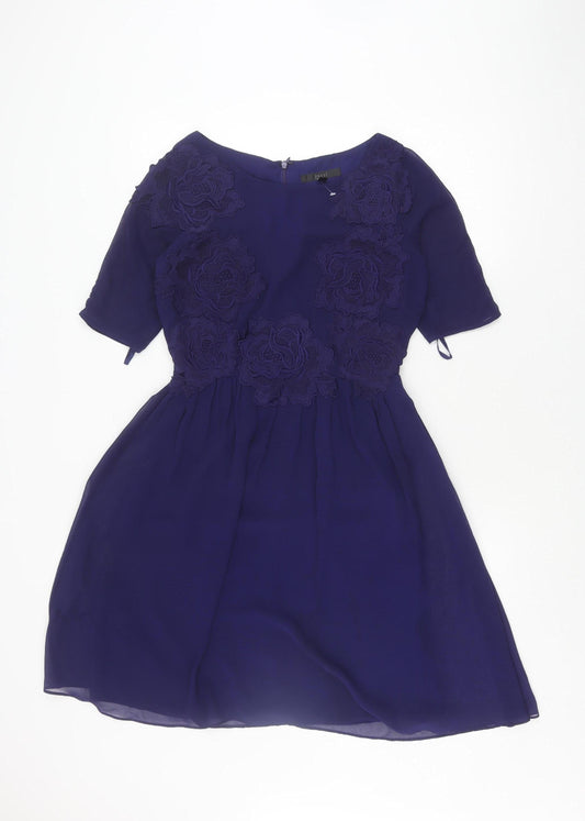 Coast Women's Blue A-Line Dress, Size 8, Party/Cocktail