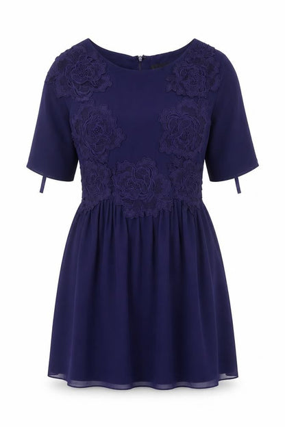 Coast Women's Blue A-Line Dress, Size 8, Party/Cocktail