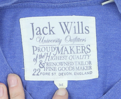 Jack Wills Men's Blue Graphic T-Shirt M Sports Style