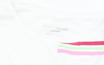 Womens UK Size 12 Gerry Weber White Basic T-Shirt