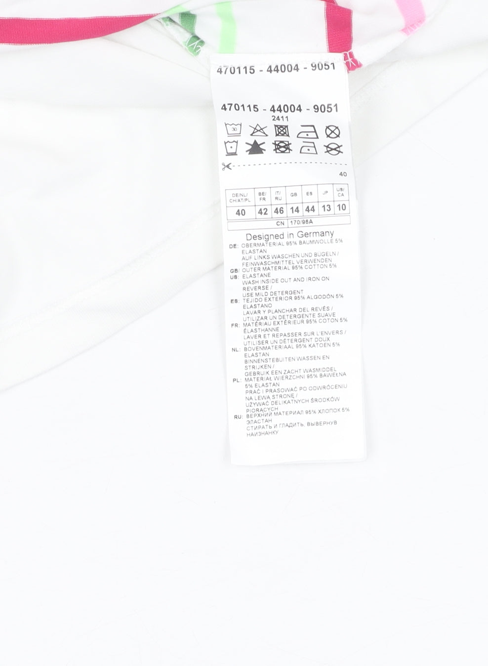 Womens UK Size 12 Gerry Weber White Basic T-Shirt