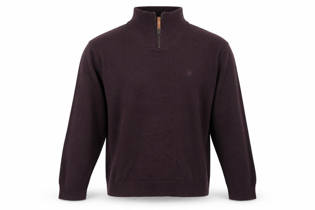 Mens UK Size L FatFace Purple Full Zip Jumper