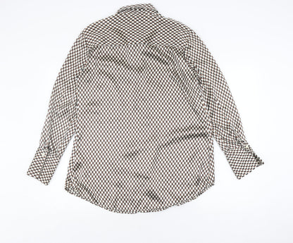 Womens UK Size M H&M Multicoloured Basic Button-Up