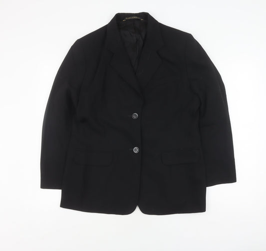 Marks and Spencer Women's Black Suit Jacket Size 16