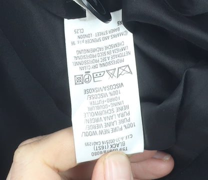 Marks and Spencer Women's Black Suit Jacket Size 16